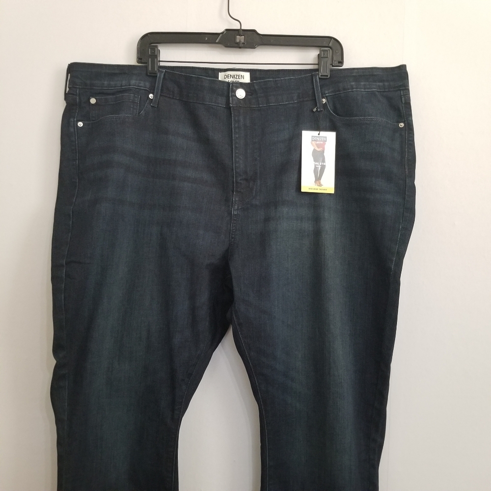 NWT Denizen Levi's Dark Wash Mid Rise Skinny Jeans Size 26 - Picture 2 of 9